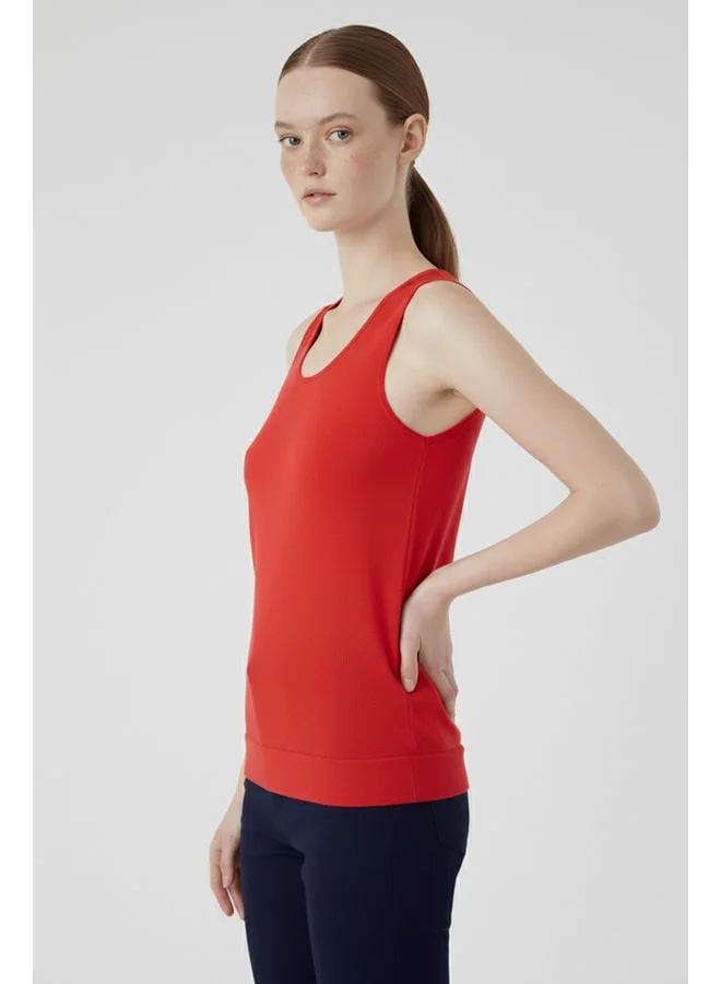 Mısırlı 1951 Red Thick-Strap Knit Women's Tank Top