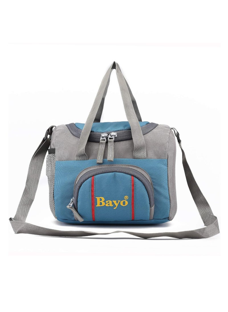 Bayo Polyester Waterproof Lunch Tiffin Bag for School Office & Picnic 5 L (Sky Blue) - Image 1
