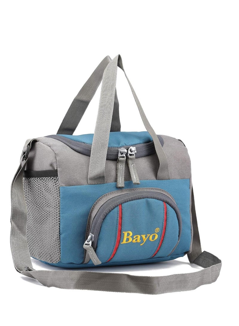 Bayo Polyester Waterproof Lunch Tiffin Bag for School Office & Picnic 5 L (Sky Blue) - Image 4