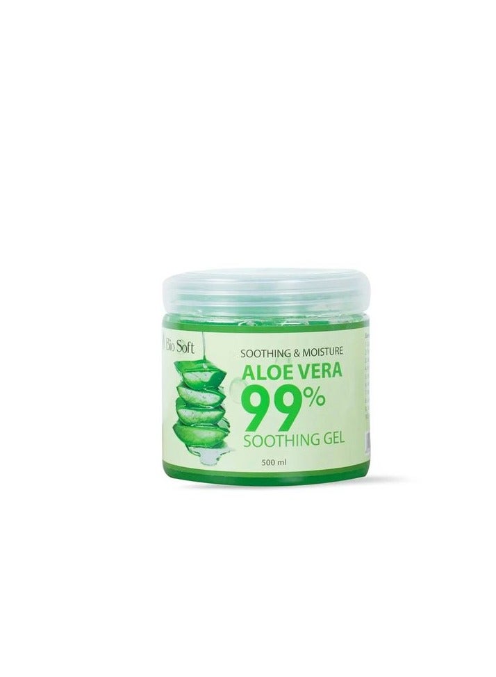 Bio Soft Soothing Moisture Gel Aloe Vera 99% Natural 500ml