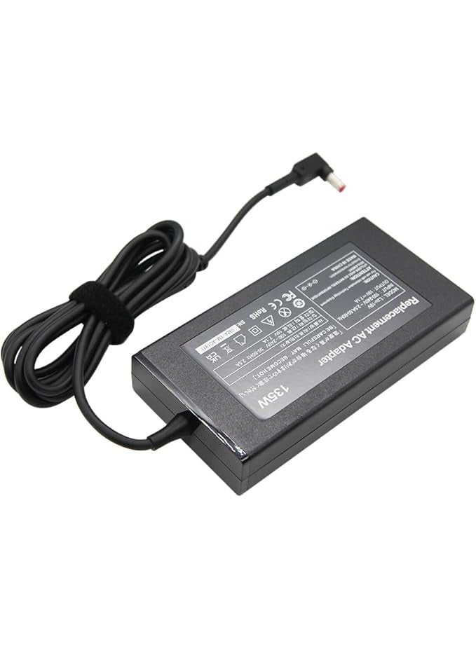 Terabyte 135W AC Charger Fit for Acer Nitro 5 N18C3 AN515-51 AN515-41 AN515-53 AN515-52 AN515-43 AN517-51 N18C4 ADP-135K ADP-135KB T Laptop Adapter Power Supply Cord - Image 2