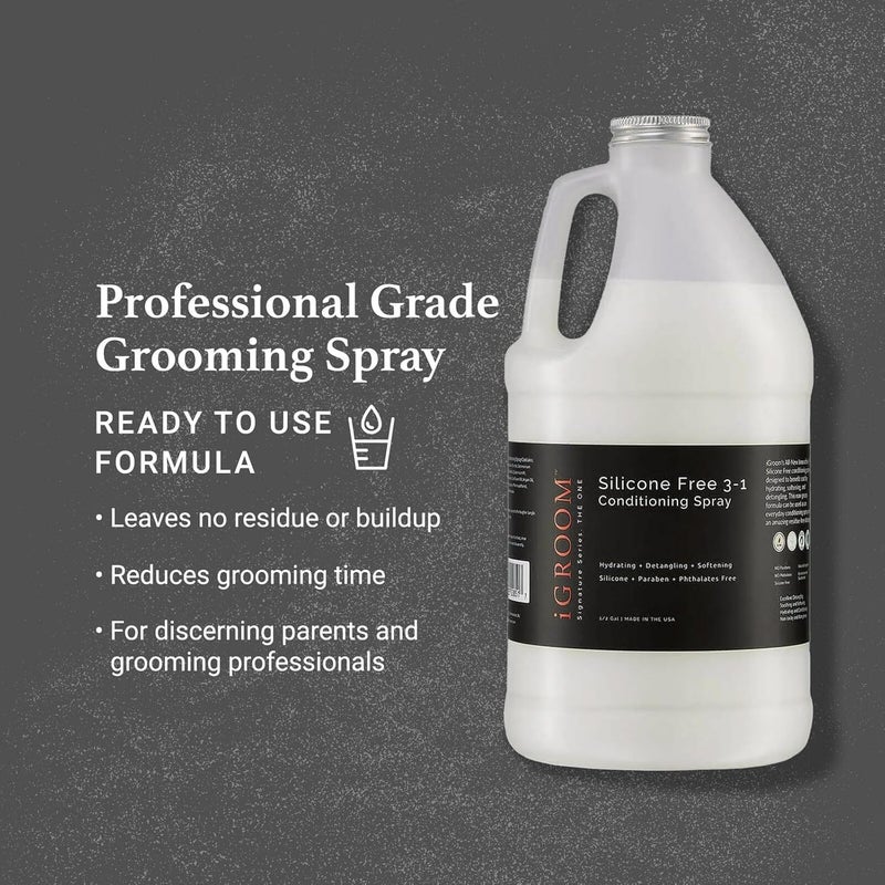 iGroom Silicone Free 3-1 Dog Conditioning/Detangling Spray, Luxury Pet Beauty Care, Hydrating, Paraben and Phthalates Free, Made in USA, 8 oz - Image 3