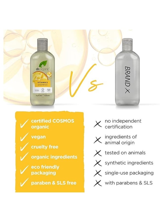 dr.organic Dr. Organic Vitamin E Shampoo, Hydrate & Restore - Image 3