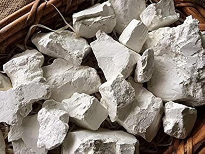 Pmw - Cleaned Kaolin Clay Chunks - Edible - Cosmetic Grade - Original - 100 Grams, White - Image 1