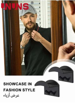 UNUNS 12 PCS Hat Rack For Wall,Hat Hook For Baseball Caps,Upgraded Adhesive Hat Holder,No Drilling,Strong Hat Hooks For Ear Headbands  - Image 2