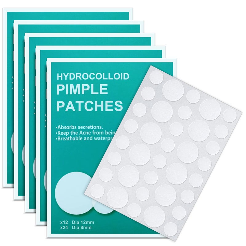 PICcircuit 180 Counts Pimple Patches for Face Hydrocolloid Acne Patches for face Invisible Zit Patches for Face Pimple Patch Acne Spot Treatment Patch Blemish Patches Cover Patches Stickers - Image 1