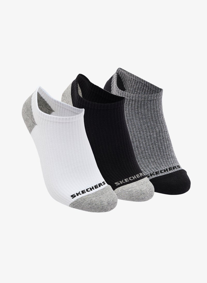 SKECHERS 3 Pack Terry No Show Socks - Image 1