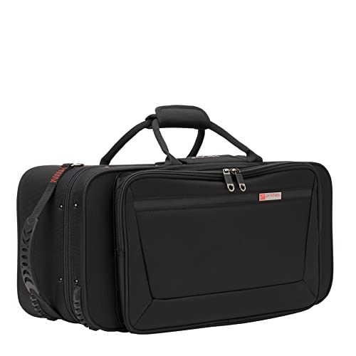 Protec Trumpet Rectangular PRO PAC Case with Mute Storage Compartment, Model PB301 Black - Image 1