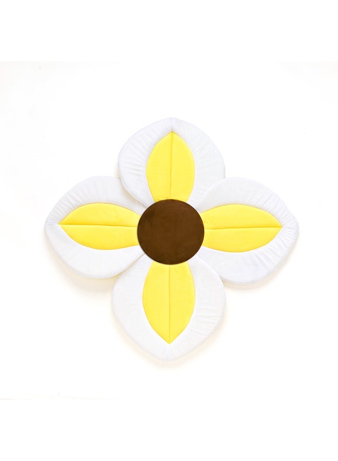 مقعد حمام طفل مريح على شكل زهرة (4 بتلات) حوض استحمام - مثالي للطفل من 0 إلى 6 أشهر - يناسب جميع المغسلات - Image 1