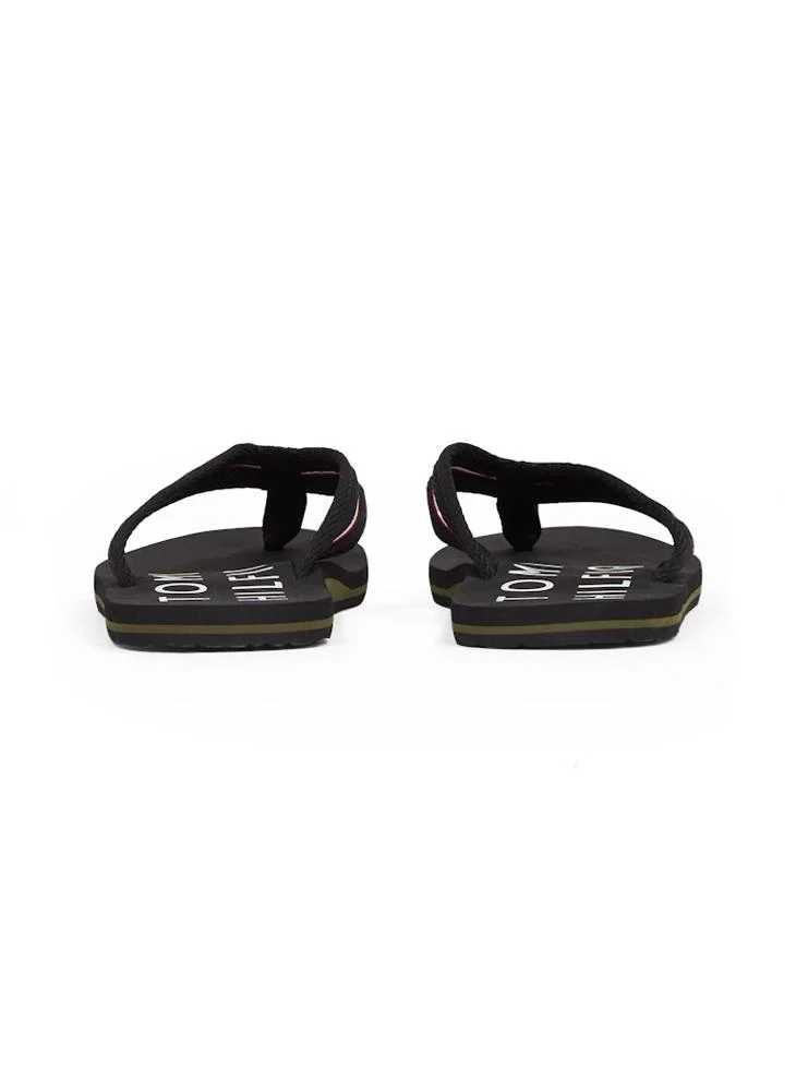 تومي هيلفيغر Monogram Thong Brach  Flip Flops
