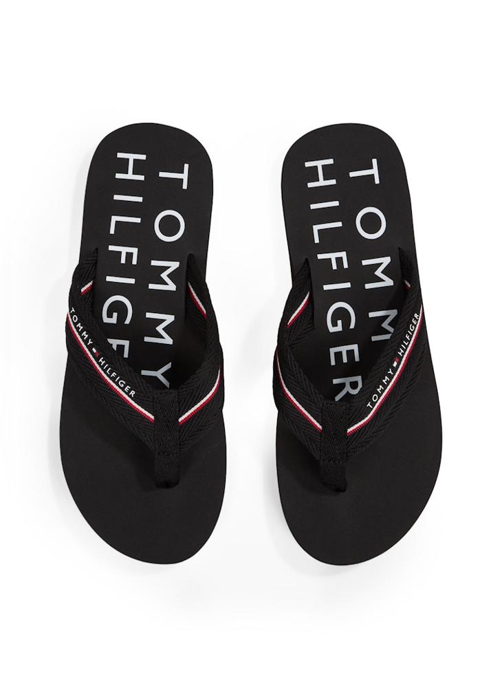TOMMY HILFIGER - Monogram Thong Brach  Flip Flops - Image 1