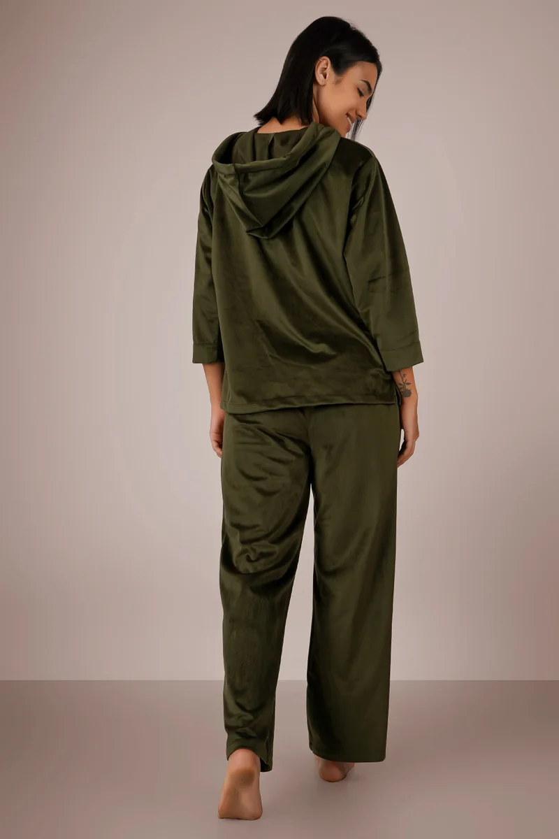 After Dark PKT, Green Pyjama Suit