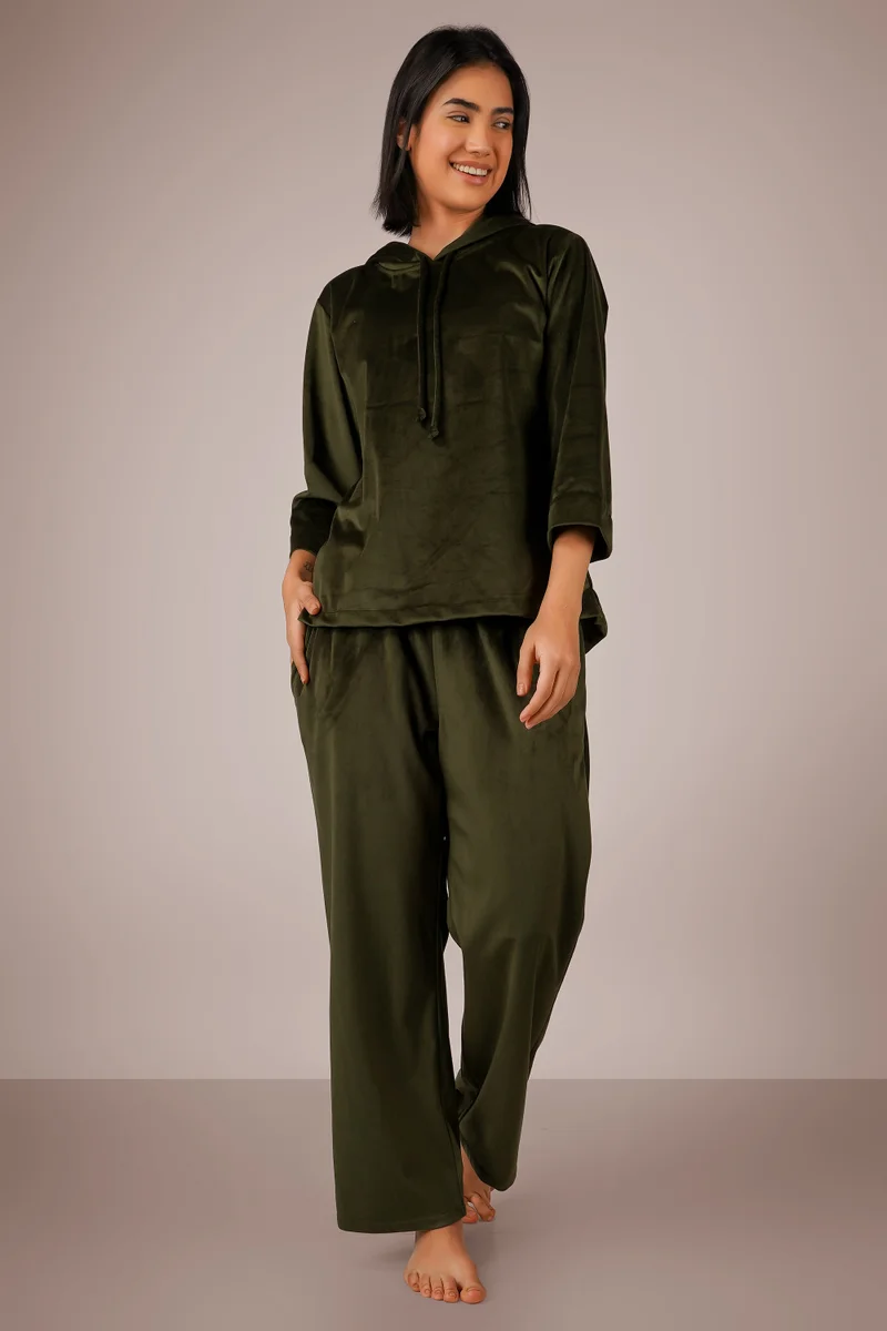 After Dark PKT, Green Pyjama Suit
