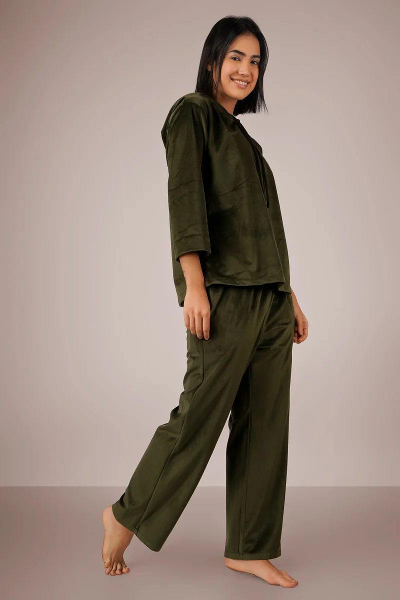 After Dark PKT, Green Pyjama Suit