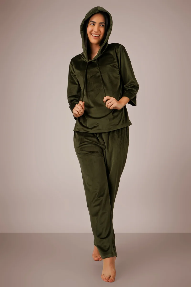 After Dark PKT, Green Pyjama Suit