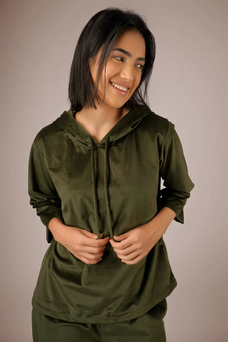 After Dark PKT, Green Pyjama Suit