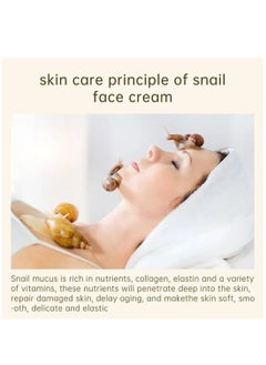AuQuest Snail Repair Whitening Face Cream Snail Repair Skin Moisturizing & Hydrating Cream Skin Care Snail Repair Cream Moisturizer Advanced Snail Mucin Extract All in One Snail Repairing Cream 30g  - Image 5