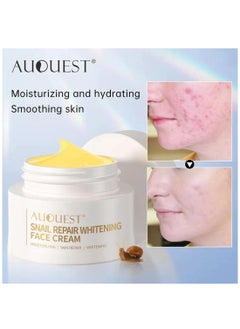 AuQuest Snail Repair Whitening Face Cream Snail Repair Skin Moisturizing & Hydrating Cream Skin Care Snail Repair Cream Moisturizer Advanced Snail Mucin Extract All in One Snail Repairing Cream 30g  - Image 3