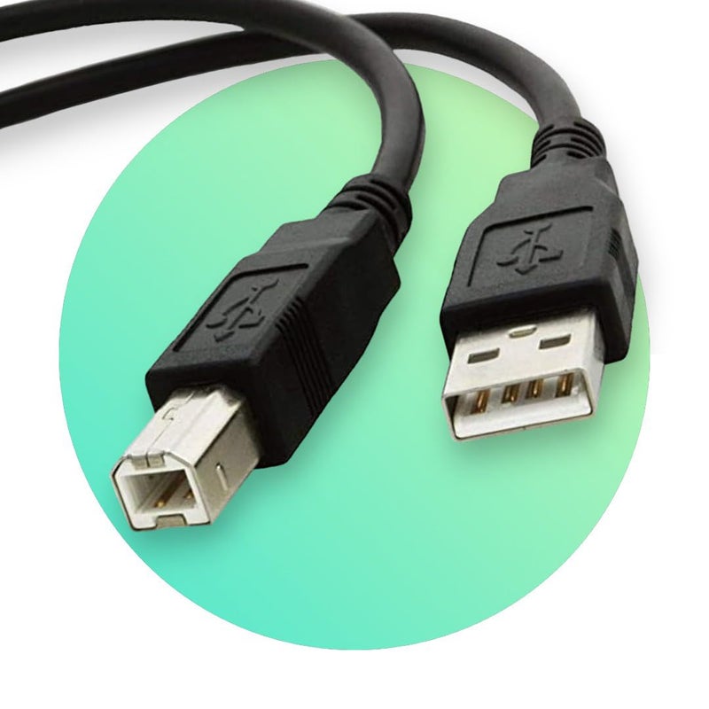 Printer Cable USB 2.0 Male to Male for Scanner Printer and Many Other Devices 1.5M