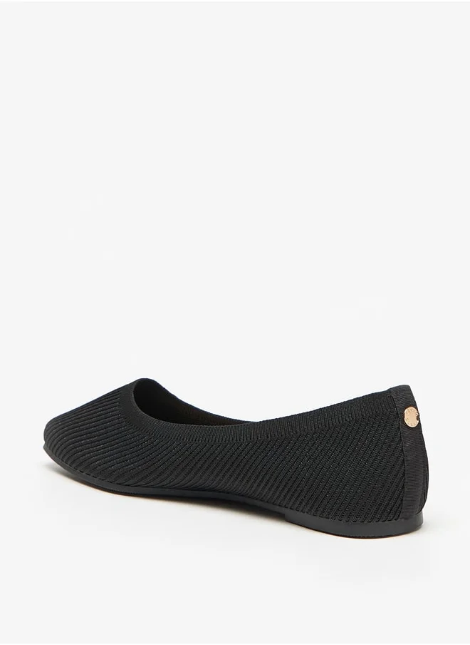 فلورا بيلا من شو إكسبرس Textured Slip-On Ballerina Shoes
