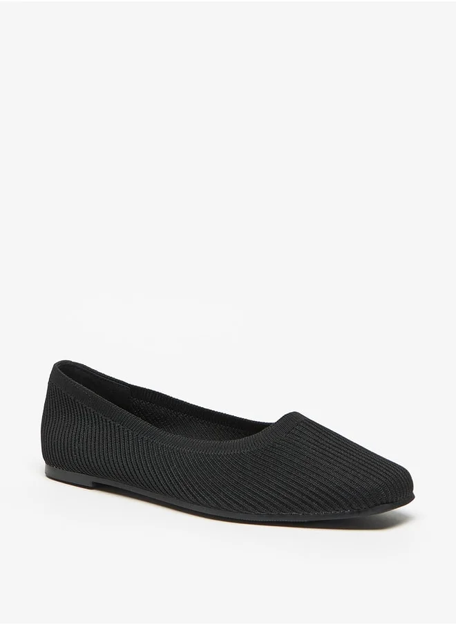 فلورا بيلا من شو إكسبرس Textured Slip-On Ballerina Shoes