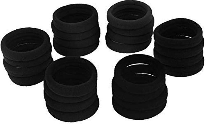 Drishti® Hair Rubber For Girls-Womens Pack of 30 (Black) - Image 4