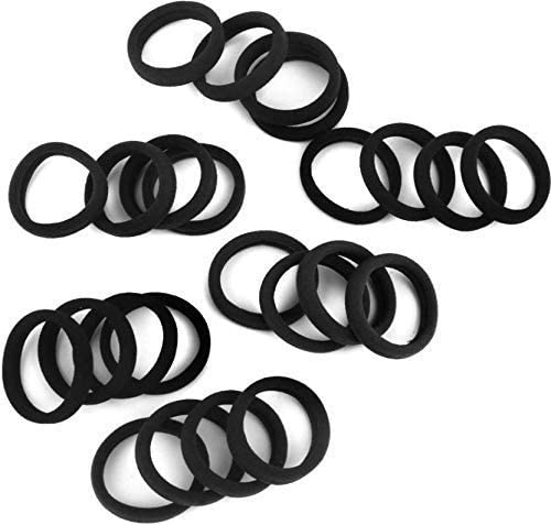 Drishti® Hair Rubber For Girls-Womens Pack of 30 (Black) - Image 3