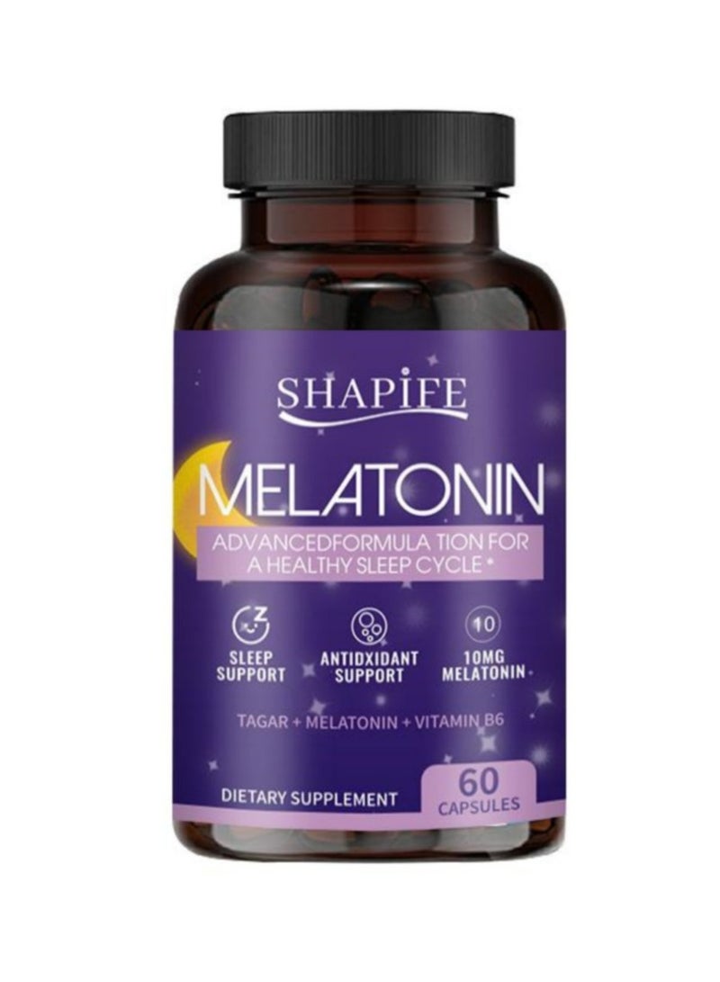 SHAPIEE Melatonin Fast Dissolve  Nighttime Sleep Aid Natural Berry Flavor Vegetarian, Non-Gmo, Gluten Free，Tablets，Fast Sleep Aid， Sound Sleep Capsules 60 Tablets - Image 1