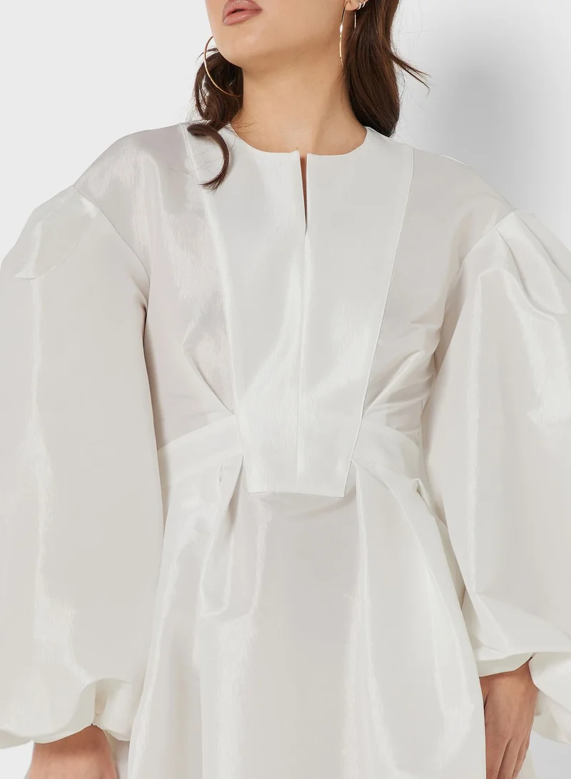 Nocturne Organza Sleeve Dress