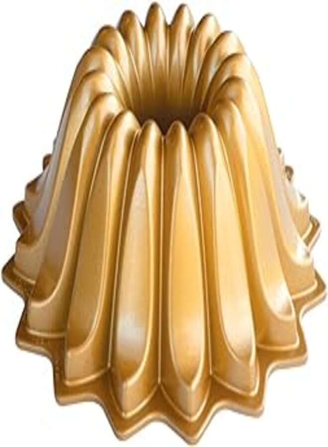 NORDIC WARE Nordic Ware Baking Mould/Lotus/Aluminium, Gold, 8.5 X 8.5 "X 9.5 Cm 