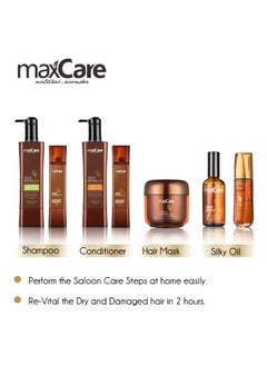 Maxcare Maxcare Moroccan Argan Oil Hair Care Duo 800ml – Moisturizing Shampoo & Conditioner  - Image 3
