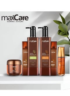 Maxcare Maxcare Moroccan Argan Oil Hair Care Duo 800ml – Moisturizing Shampoo & Conditioner  - Image 5