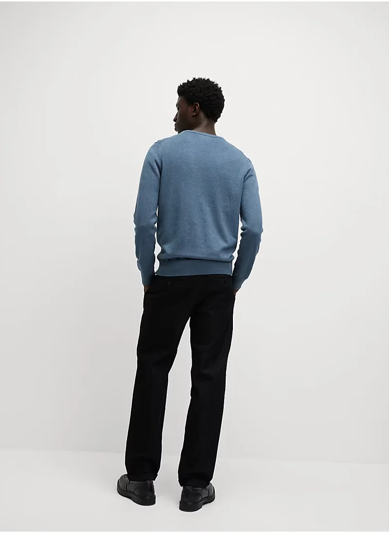 Marks & Spencer Pure Cotton V-Neck Knitted Jumper