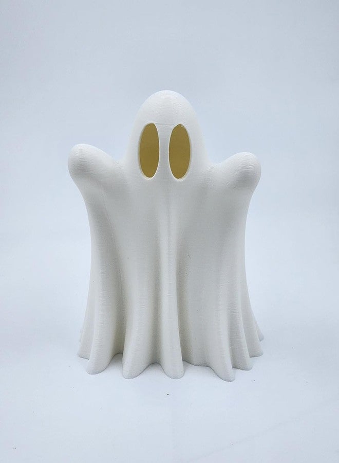 CUBIX3D Ghost Showpiece | White Halloween & Dark Aesthetic Figurine | Spooky Tabletop Sculpture for Gothic Home Décor, Office Desk & Party Decoration - 10 cm - Image 1