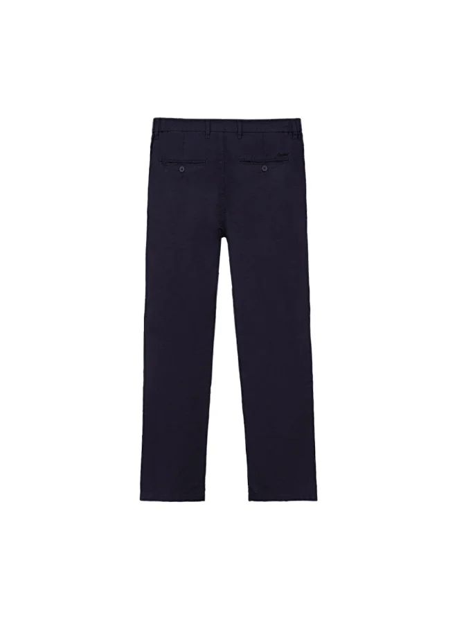 سيدرو Cedro Regular Fit Men's Pants - Breathable Cotton-Linen Blend