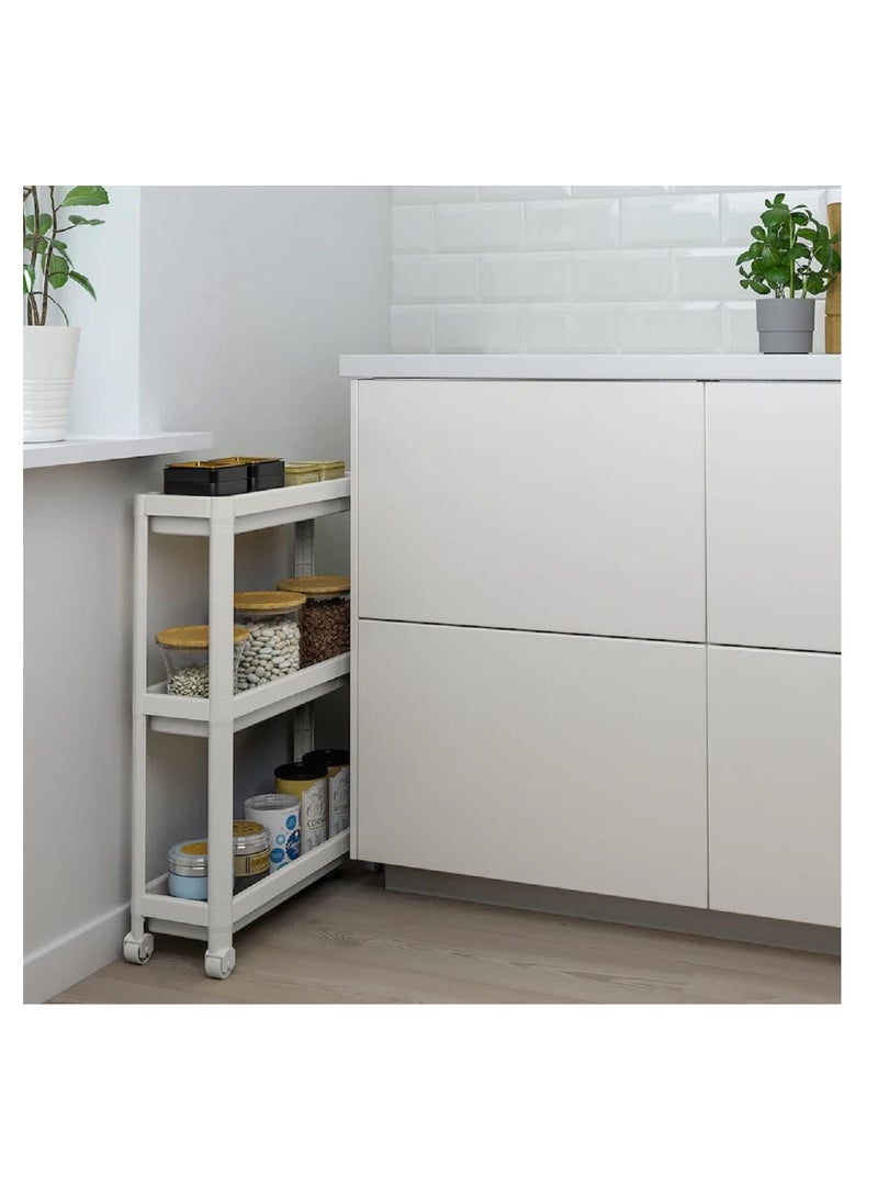آيكيا فراكتا عربة تخزين متحركة للمطبخ ابيض - Image 2