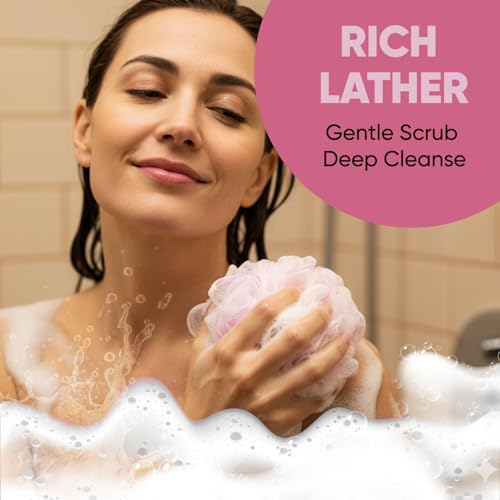 Vega Everyday Bath Sponge | Body Scrubber for Men & Women | Soft Loofah for Gentle Cleansing & Exfoliation | For Exfoliating & Cleansing Skin |For Women & Men | BA-3/10 - Image 3