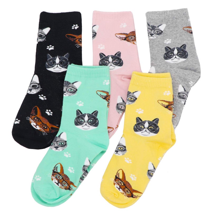 Jeasona Womenâ€™s Cool Cat Socks Cat Gifts for Women Mom Teenager Girls - Image 3