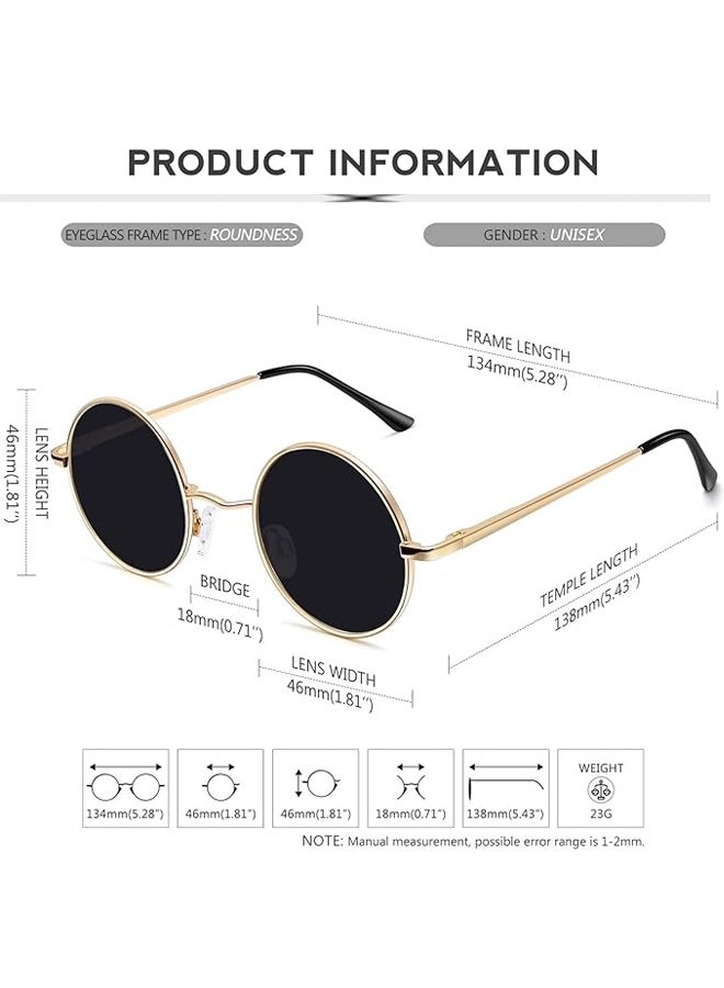 Reflective Lens Round Trendy Sunglasses - Image 2