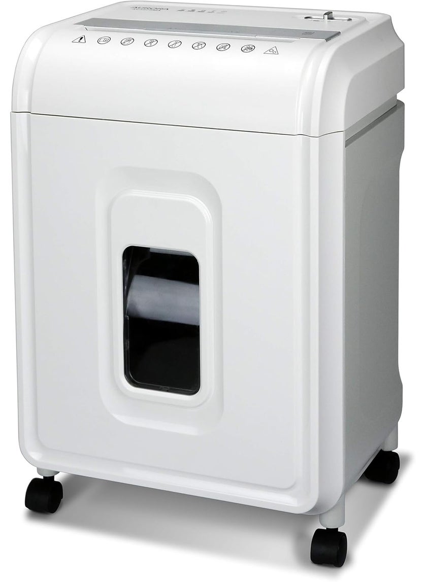 AURORA Aurora AU1275MA Professional Grade 12Sheet MicroCut Paper and CDCredit Card Shredder 60 Minutes Continuous Run Time WhiteGray  - Image 1