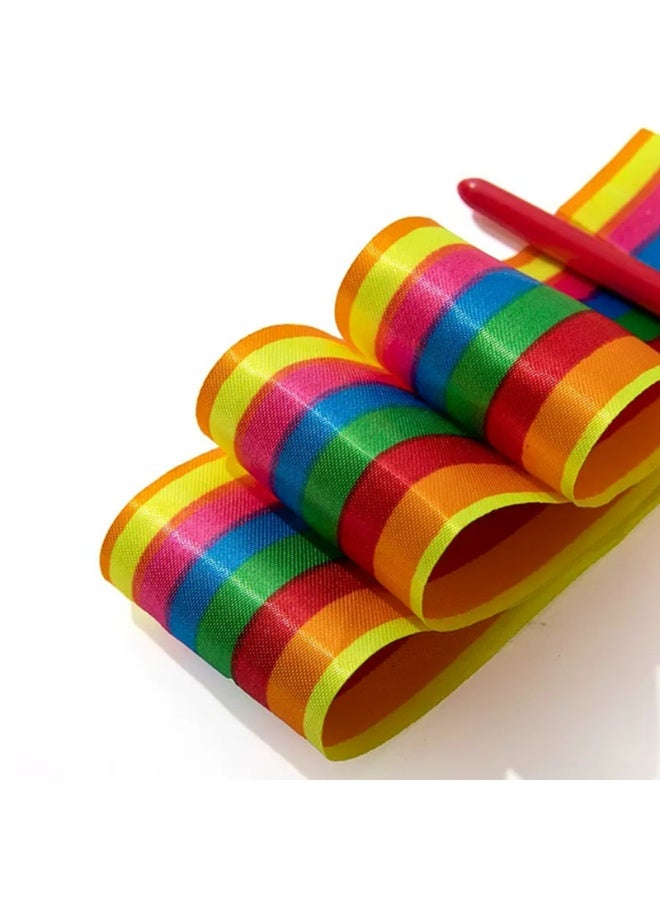Gymnastics ribbons, performance ribbons, 4-meter-long children's and adult performance competition props, 10 sets of silk ribbons - Image 4