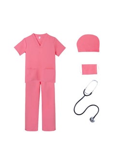 Generic Doctor Costume Set,7 Pcs Cosplay Costume Sets for Kids Pink  - Image 5