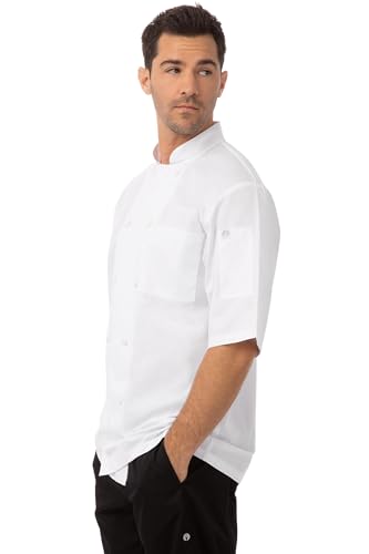 Chef Works Men's Montreal Cool Vent Chef Coat, White, Medium - Image 5