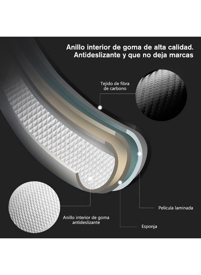 INSIJAM Car Steering Wheel Cover Carbon Fiber, 38 cm Breathable Anti-Slip Interior Accessory, Carbon Fiber Pattern Steering Wheel Cover for Most Cars, Trucks, SUV, Men and Women Universal Fit - Image 3