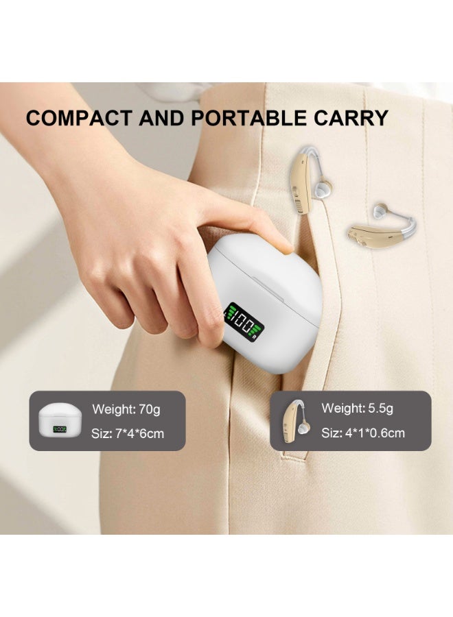 Rechargeable Portable Hearing Aids for the Elderly Simple Operation Buttons - Image 5