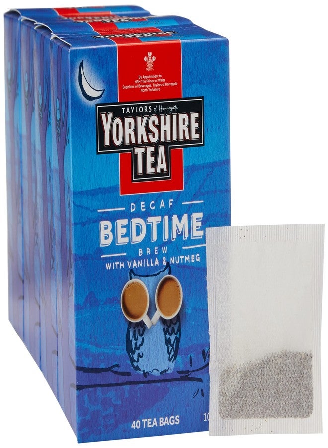 Yorkshire Tea Bedtime Brew Tea Bags, Pack of 4 (total of 160 tea bags) - Image 1