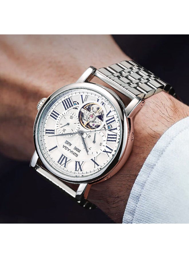 Binkada Men's Mechanical Watch Fully Automatic Multifunctional Skeleton Waterproof Top Ten Brand Trendy Valentine's Day Gift - Image 3
