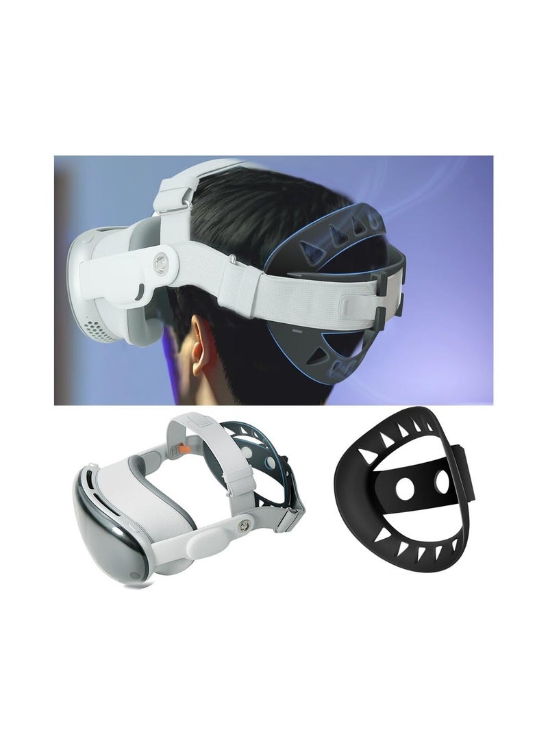 VR Head Strap Pad, TPU Comfort Soft Head Strap Cushion for Vision Pro Headset, Head Cushion Adapter Comfortable Pressure-Relief Pad VR Accessories, Bracket for The Back of The Head Headstrap - Image 1