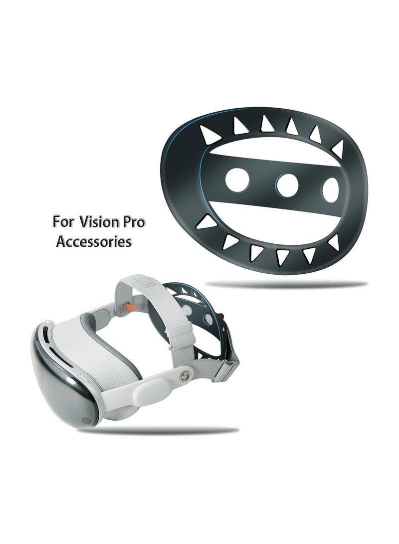 VR Head Strap Pad, TPU Comfort Soft Head Strap Cushion for Vision Pro Headset, Head Cushion Adapter Comfortable Pressure-Relief Pad VR Accessories, Bracket for The Back of The Head Headstrap - Image 2