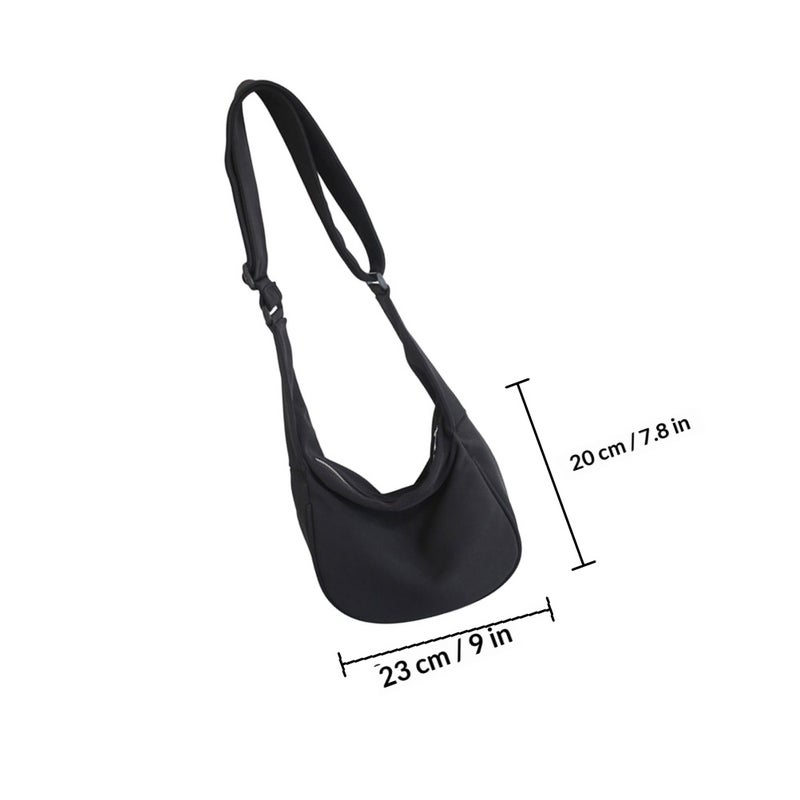 Adjustable Nylon Shoulder Bag Pouch Large Capacity Handbag Shoulder Bag Phone Bag - Image 2